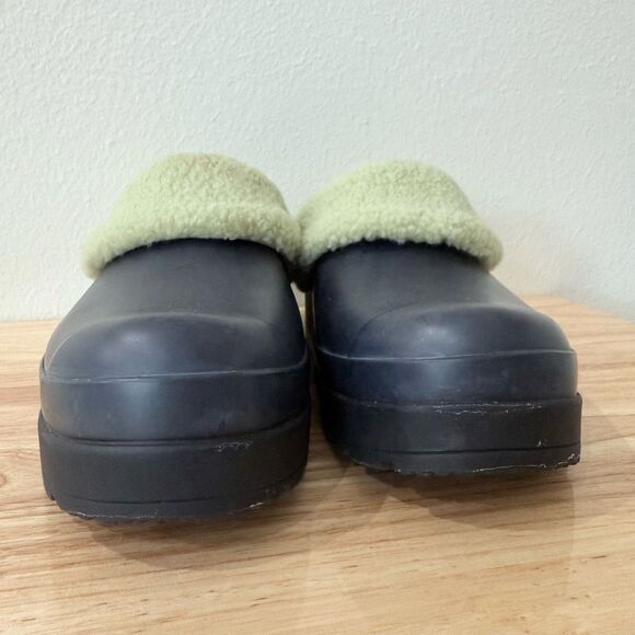 Hunter Gardener Black Fur Lined Waterproof Clogs Women's Size US 9 EU 40 - Picture 5 of 9